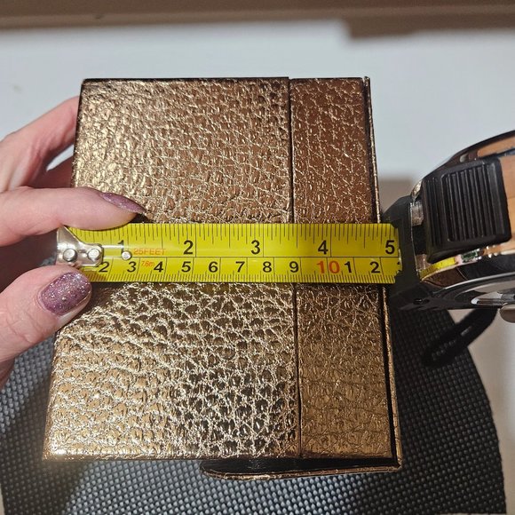 Brand New Jewellery Gift Box From Macy's Brown Gold Perfect Condition - Picture 4 of 13